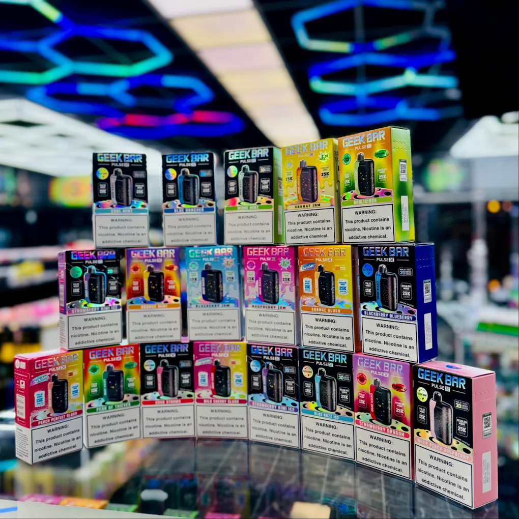 Geek Bar Pulse X disposable vapes at EZ Smoke House Hampton VA